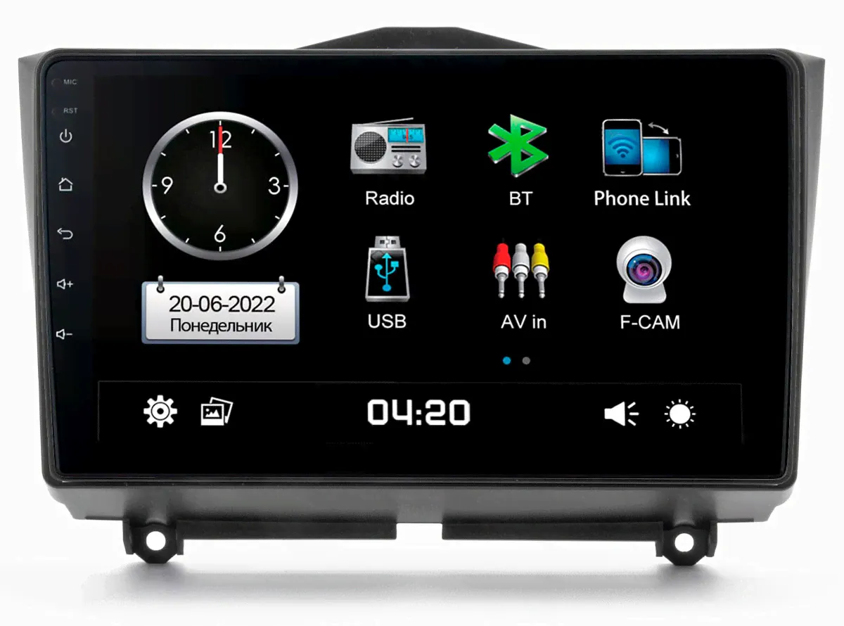 Lada Granta 19+ (CITY Incar ADF-6302) Bluetooth, 2.5D экран, CarPlay и Android Auto, 9 дюймов